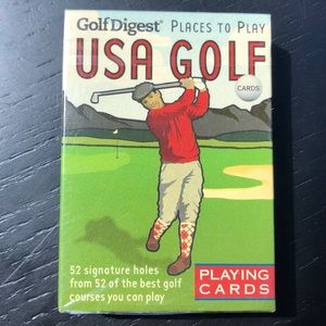New Golf Digest 52 best courses playing cards